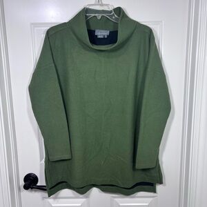 Anthropologie Theresa Cowl Neck Tunic Top Women’s S Green